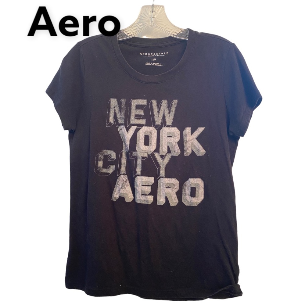 Aero NYC Black Short Sleeve Graphic Tee L